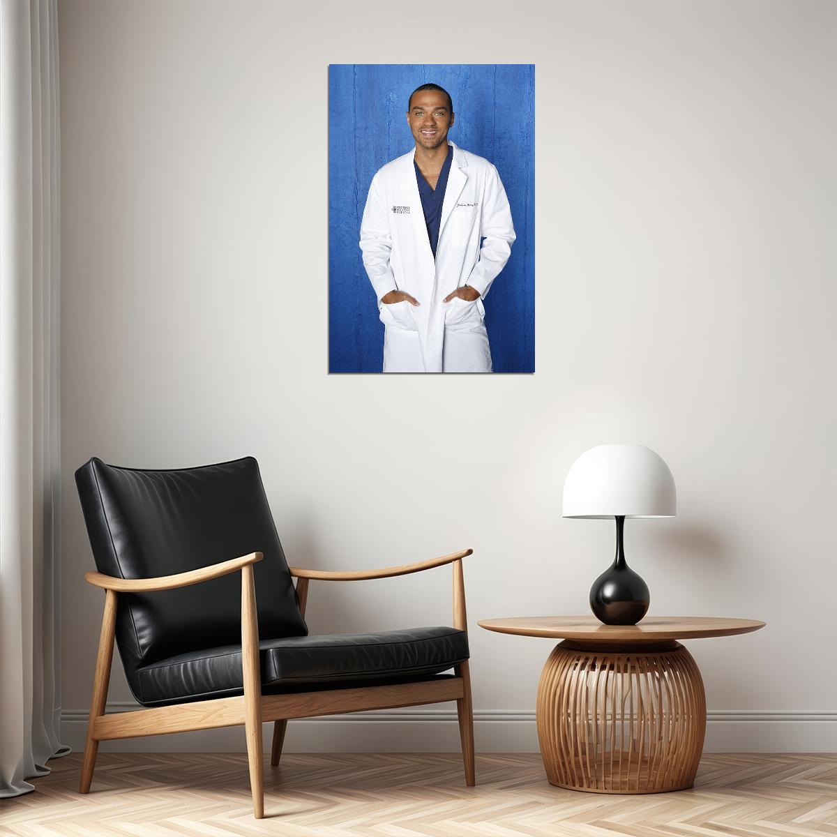 Jesse Williams American Cinema Actor Audio Book Narrator Poster Wall Art Print Home Wall Decor - xonomax