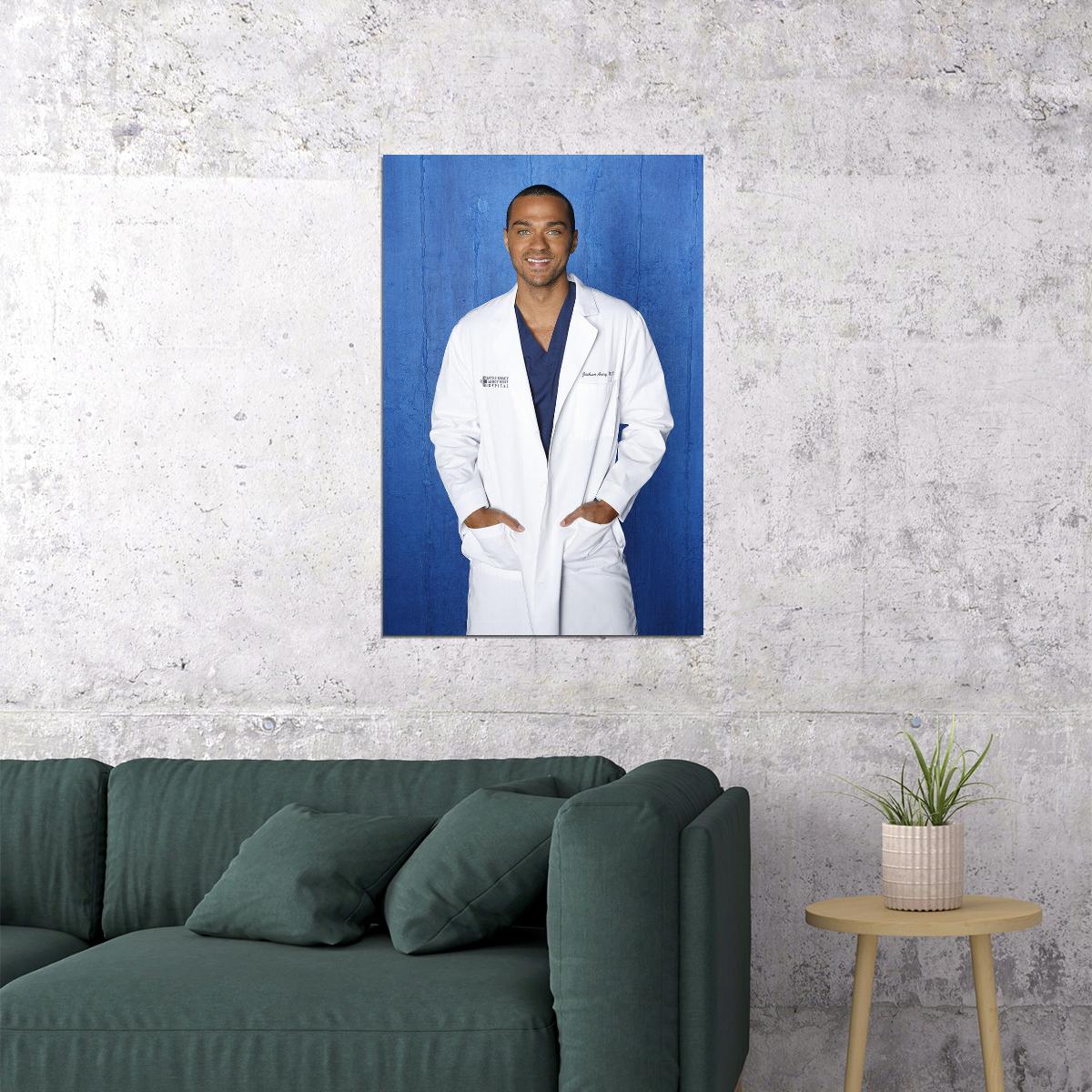 Jesse Williams American Cinema Actor Audio Book Narrator Poster Wall Art Print Home Wall Decor - xonomax