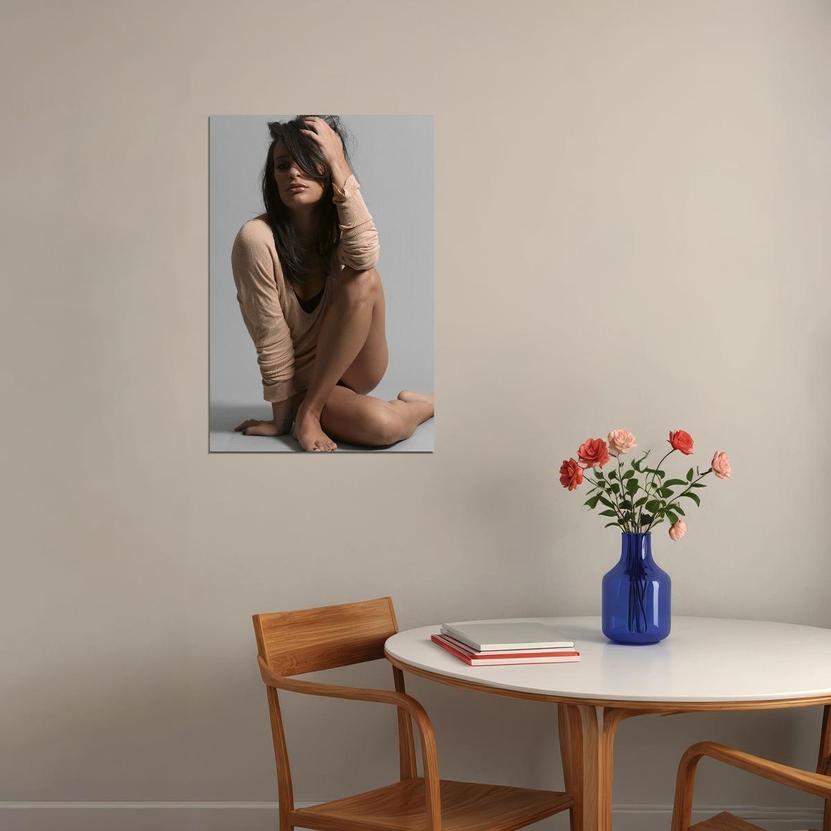 Lea Michele American Woman Cinema Actress Singer Poster Wall Art Print Home Wall Decor - xonomax