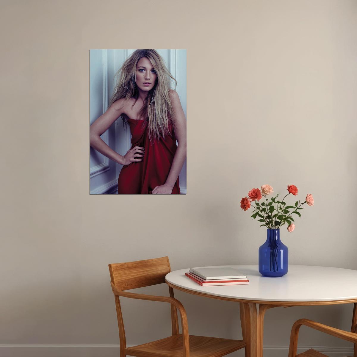 Blake Lively Celebrity Beauty Cinema Actress Artist Poster Wall Art Print Home Wall Decor - xonomax