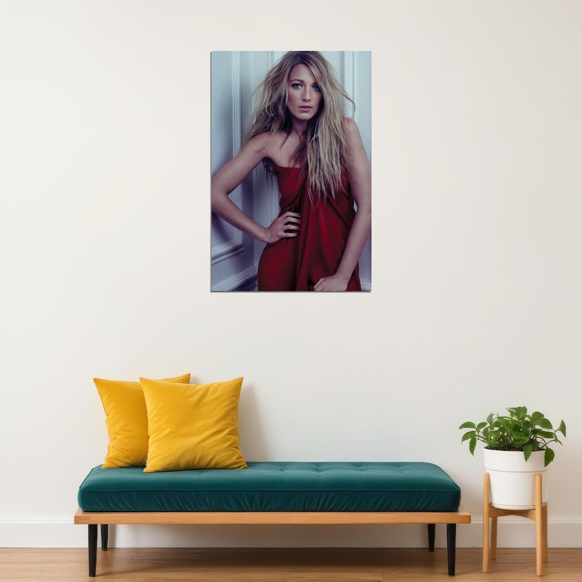 Blake Lively Celebrity Beauty Cinema Actress Artist Poster Wall Art Print Home Wall Decor - xonomax