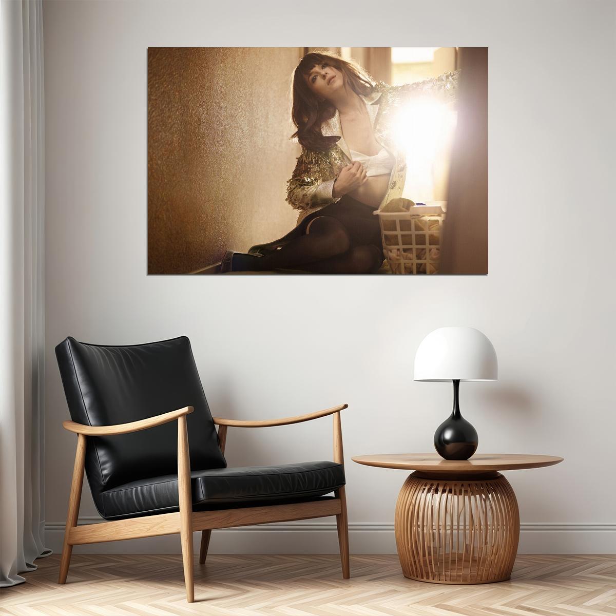 Dakota Johnson American Cinema Actor Woman Model Poster Wall Art Print Home Wall Decor - xonomax