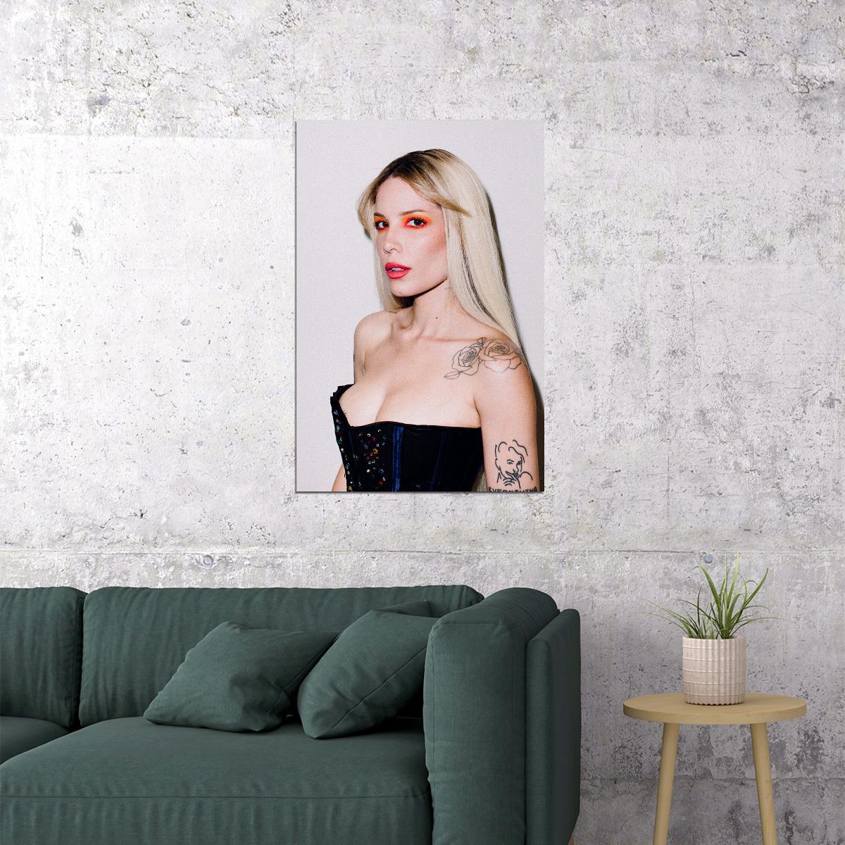 Halsey American Woman Musician Pop Music Poster Wall Art Print Home Wall Decor - xonomax