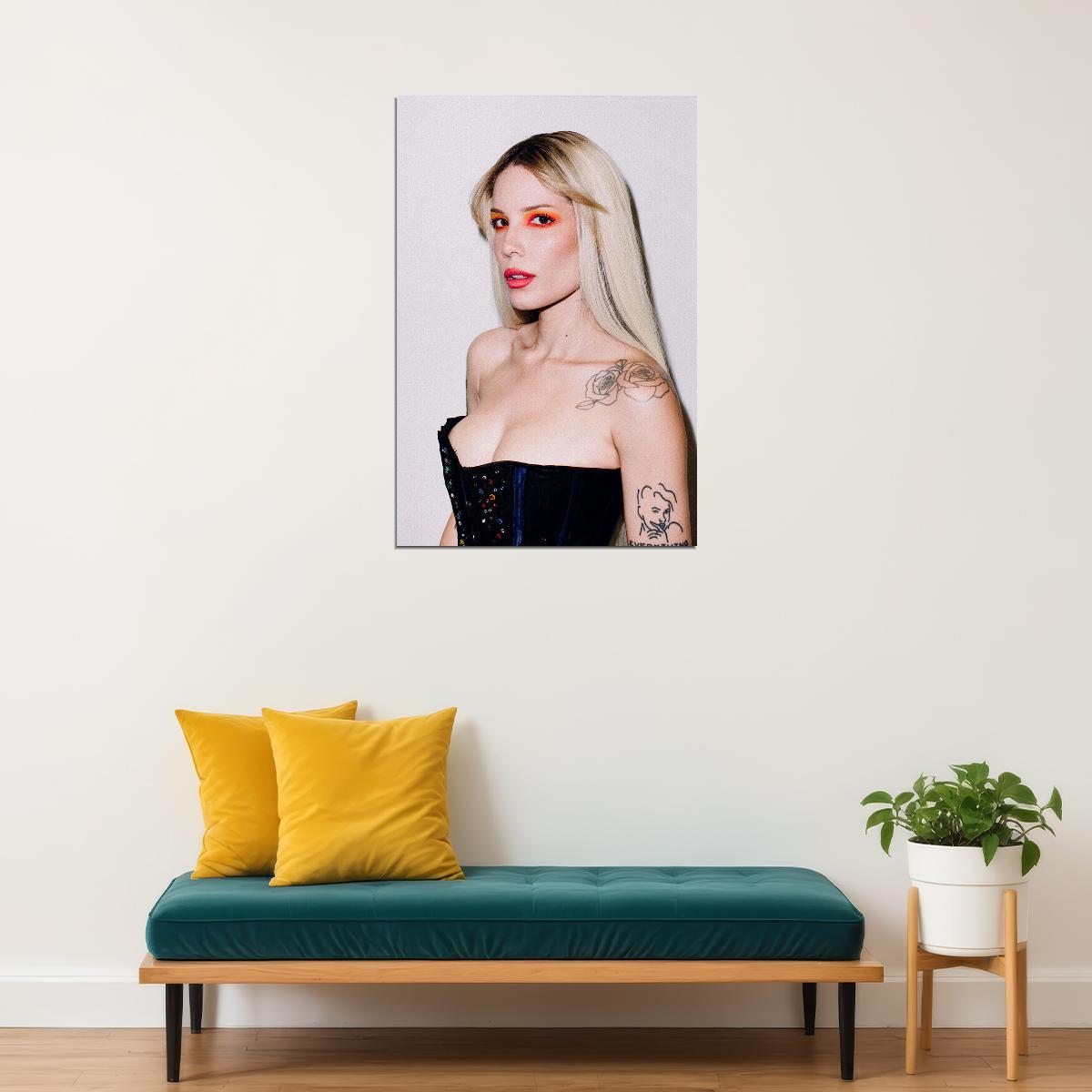 Halsey American Woman Musician Pop Music Poster Wall Art Print Home Wall Decor - xonomax