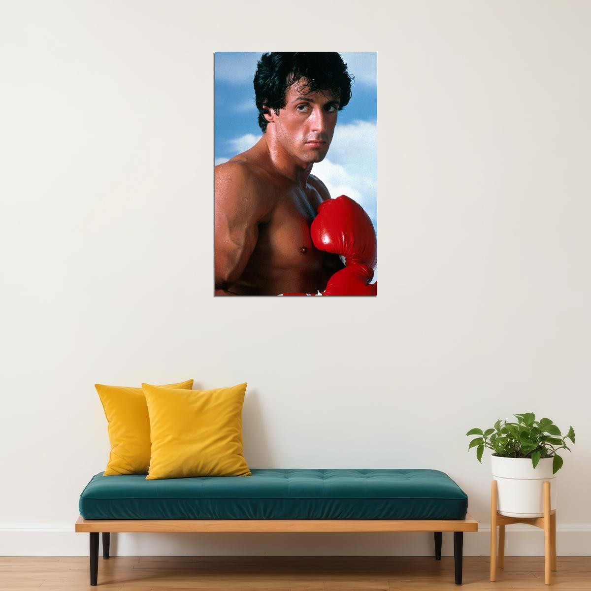 Sylvester Sly Stallone American Cinema Actor Rocky 3 Movie Poster Wall Art Print Home Wall Decor - xonomax