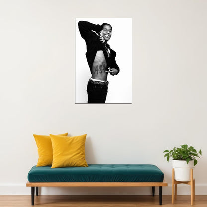 Asap American Male Singer Rap Musician Artist Poster Wall Art Print Home Wall Decor - xonomax
