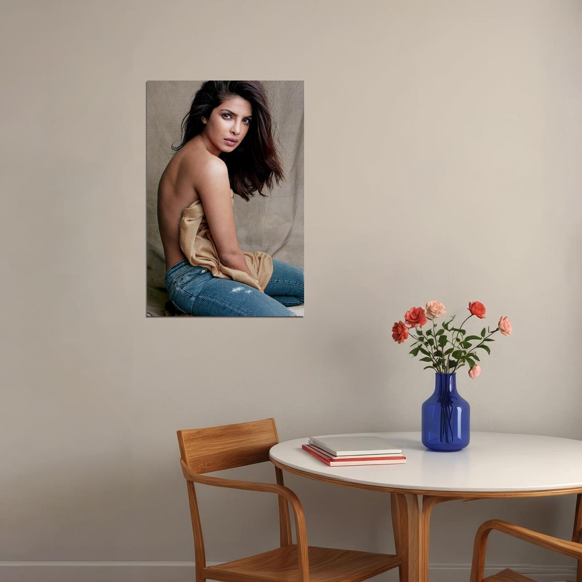 Priyanka Chopra Indian Woman Actress Singer Beauty Artist Poster Wall Art Print Home Wall Decor - xonomax