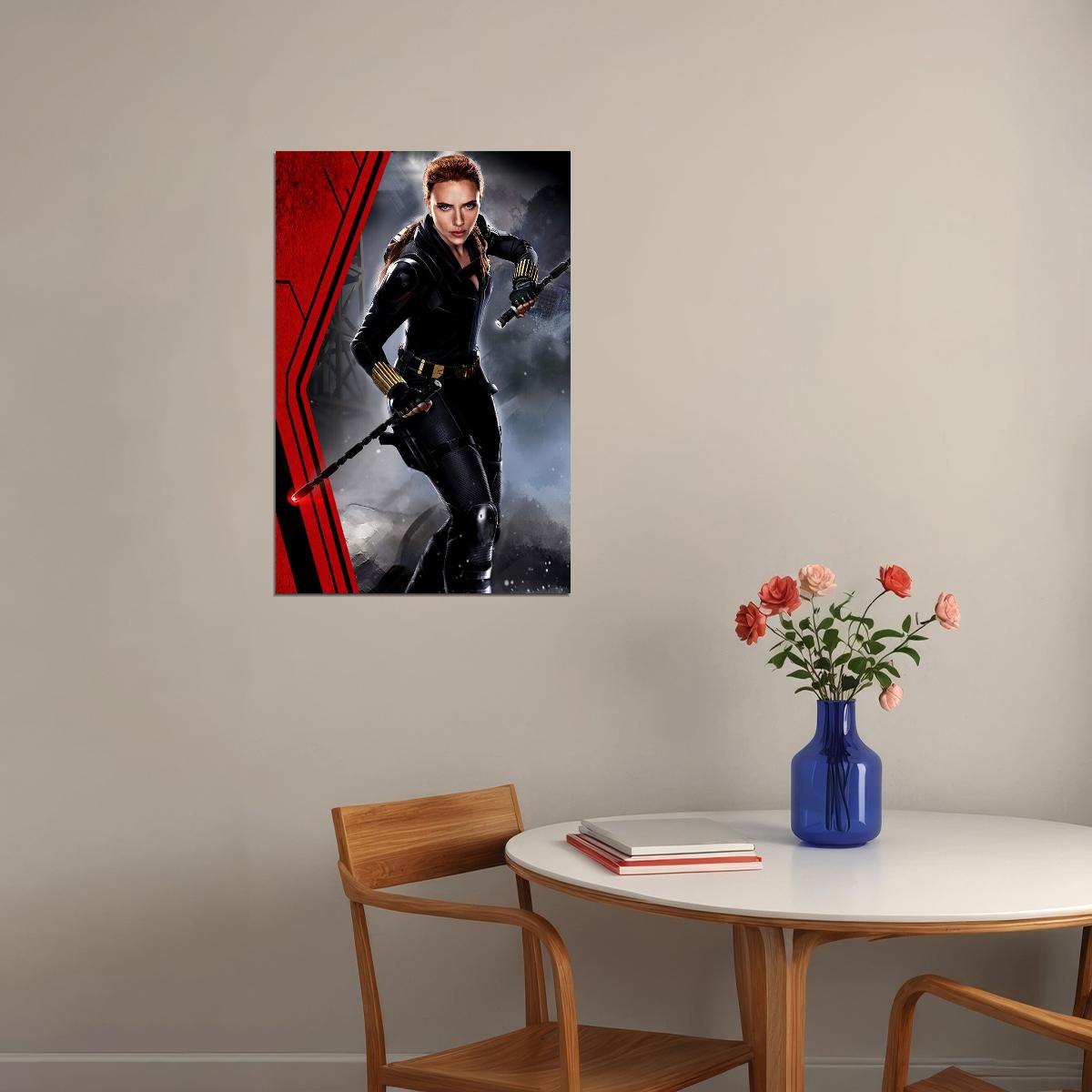 Black Widow Movie Adventure Action Superhero Drama Poster Wall Art Print Home Wall Decor - xonomax