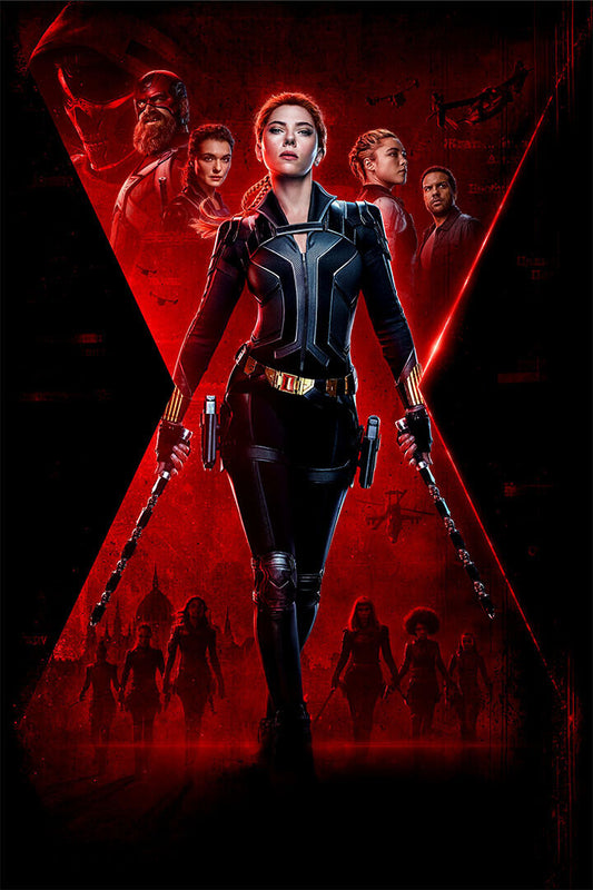 Black Widow Movie Adventure Superhero Action Poster Wall Art Print Home Wall Decor - xonomax