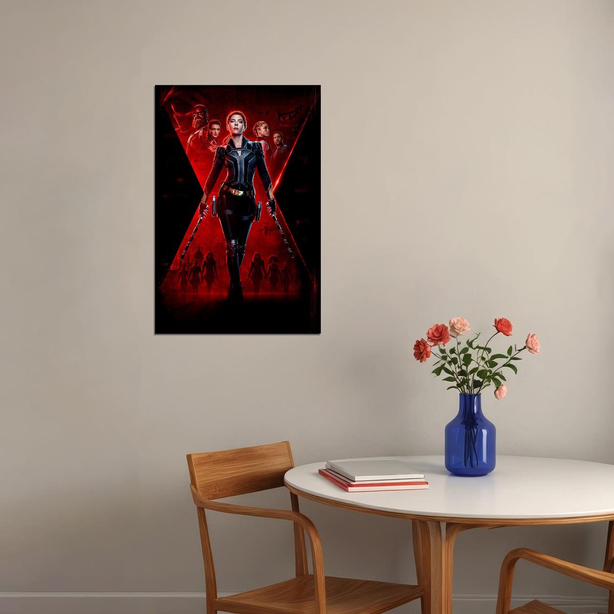 Black Widow Movie Adventure Superhero Action Poster Wall Art Print Home Wall Decor - xonomax