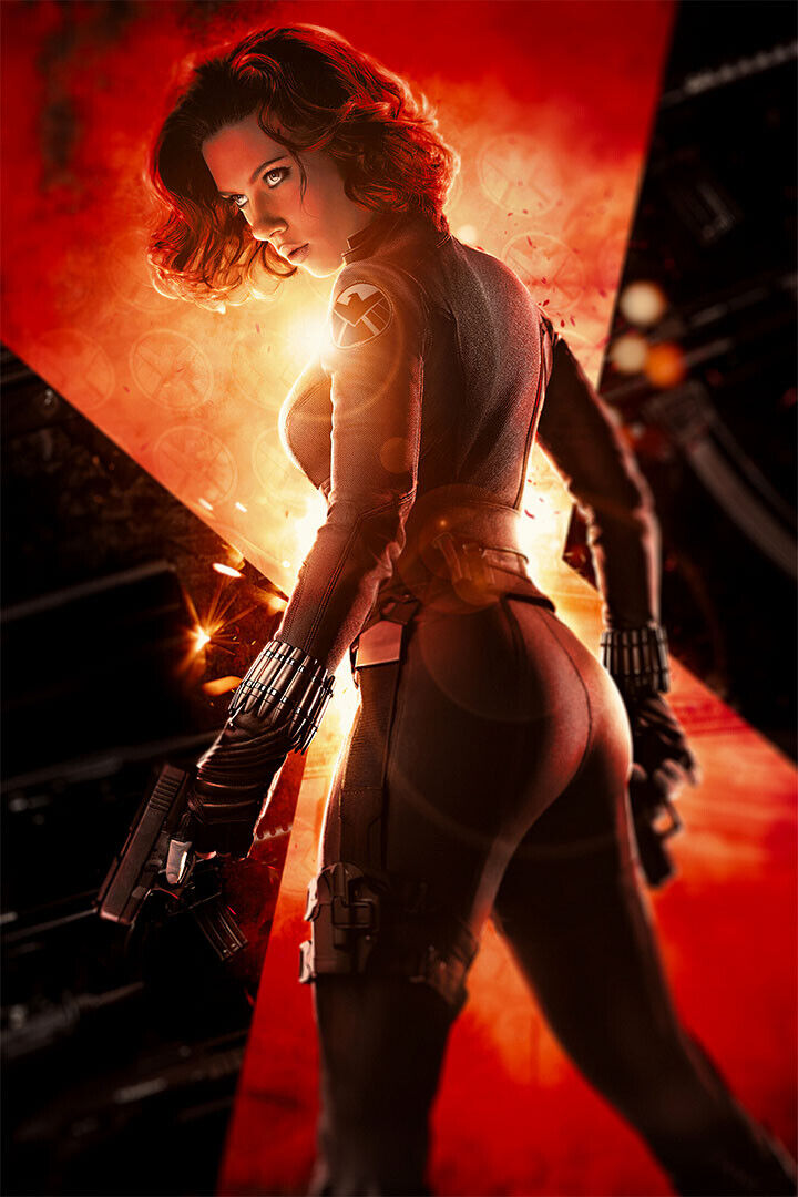 Black Widow Movie Superhero Action Adventure Poster Wall Art Print Home Wall Decor - xonomax