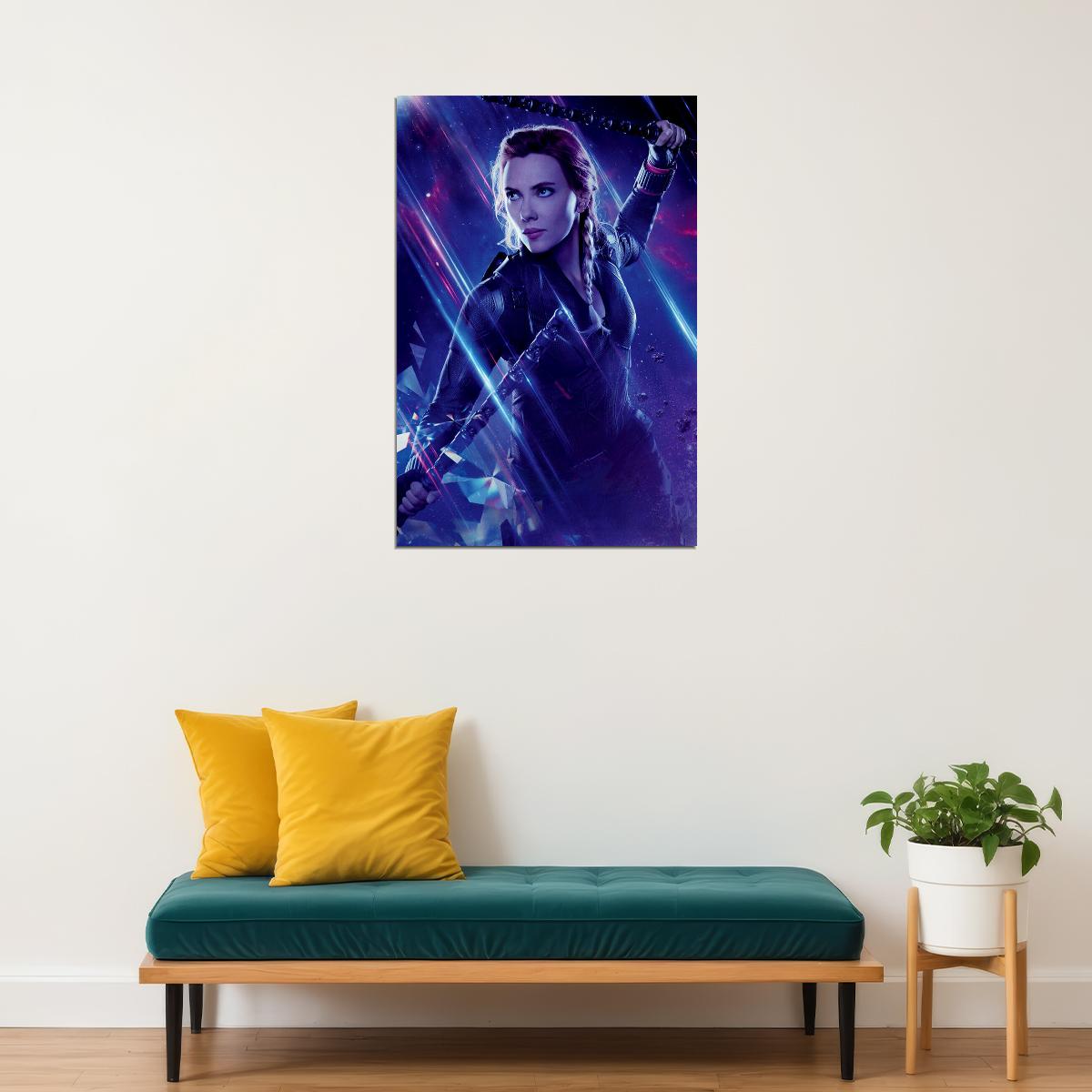 Black Widow Movie Fighting Warriors Action War Poster Wall Art Print Home Wall Decor - xonomax