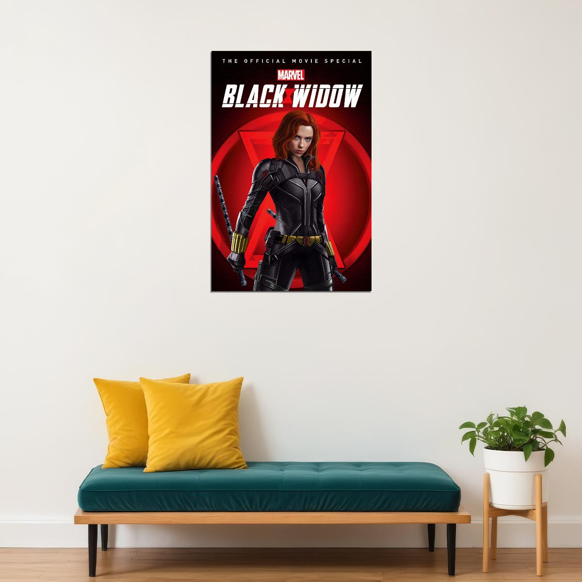 Black Widow Movie Adventure Superhero Action Poster Wall Art Print Home Wall Decor - xonomax