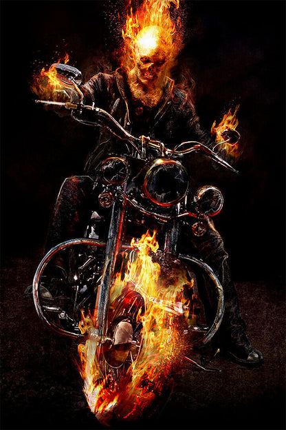 Ghost Rider Movie Action Thriller Fantasy Adventure Poster Wall Art Print Home Wall Decor - xonomax