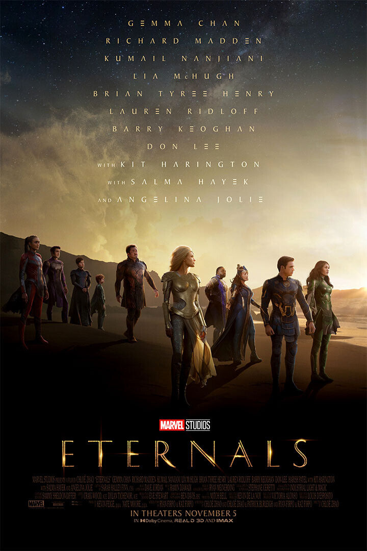 Eternals Movie Fantasy Action Adventure Poster Wall Art Print Home Wall Decor - xonomax