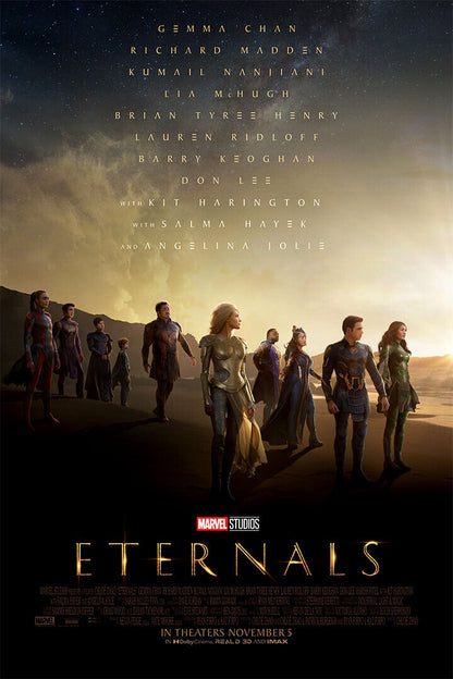 Eternals Movie Fantasy Action Adventure Poster Wall Art Print Home Wall Decor - xonomax