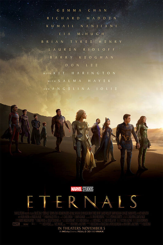 Eternals Movie Fantasy Action Adventure Poster Wall Art Print Home Wall Decor - xonomax