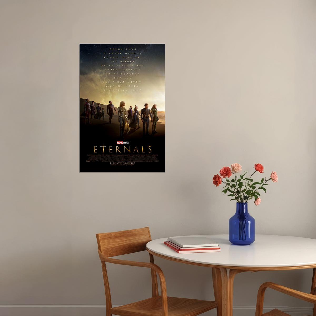 Eternals Movie Fantasy Action Adventure Poster Wall Art Print Home Wall Decor - xonomax