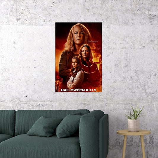 Halloween Kills Movie Horror Action Thriller Poster Wall Art Print Home Wall Decor - xonomax