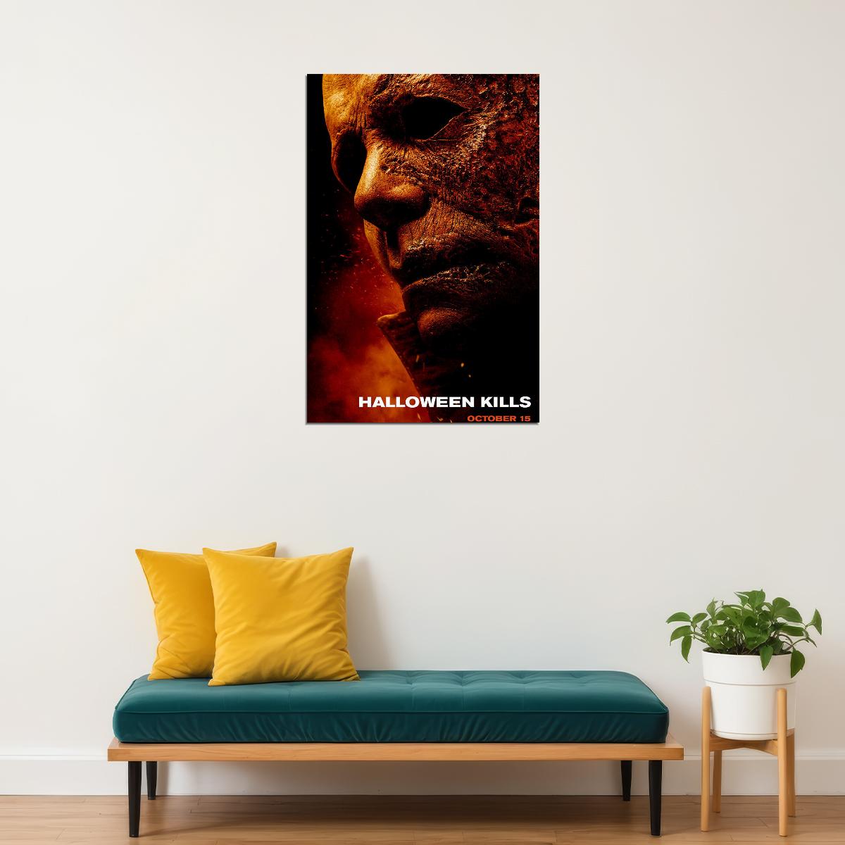 Halloween Kills Movie Horror Thriller Action Poster Wall Art Print Home Wall Decor - xonomax