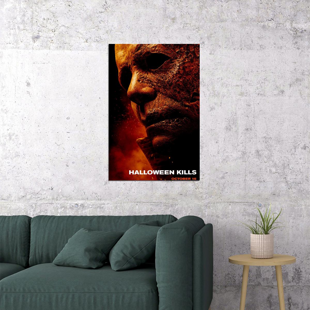Halloween Kills Movie Horror Thriller Action Poster Wall Art Print Home Wall Decor - xonomax