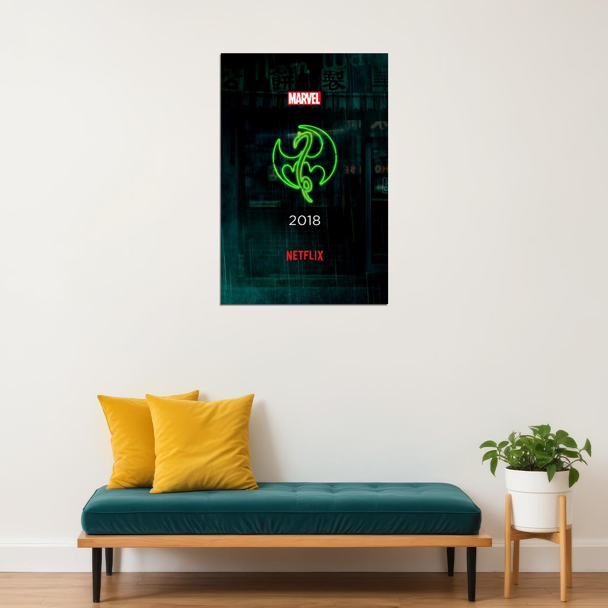 Iron Fist Movie Fighting Adventure Crime Action Poster Wall Art Print Home Wall Decor - xonomax
