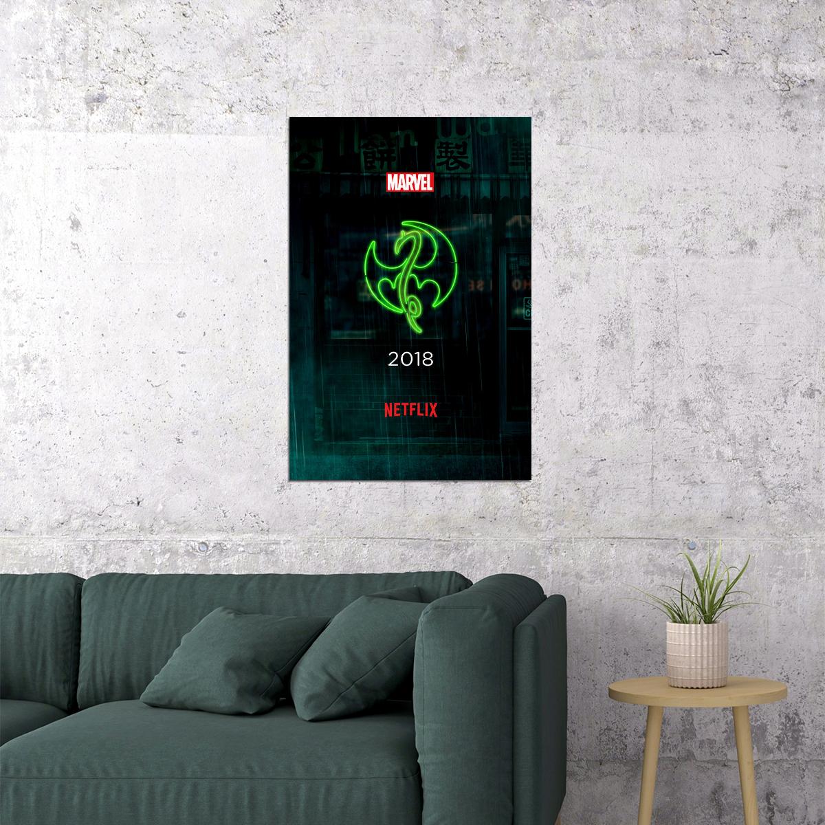 Iron Fist Movie Fighting Adventure Crime Action Poster Wall Art Print Home Wall Decor - xonomax