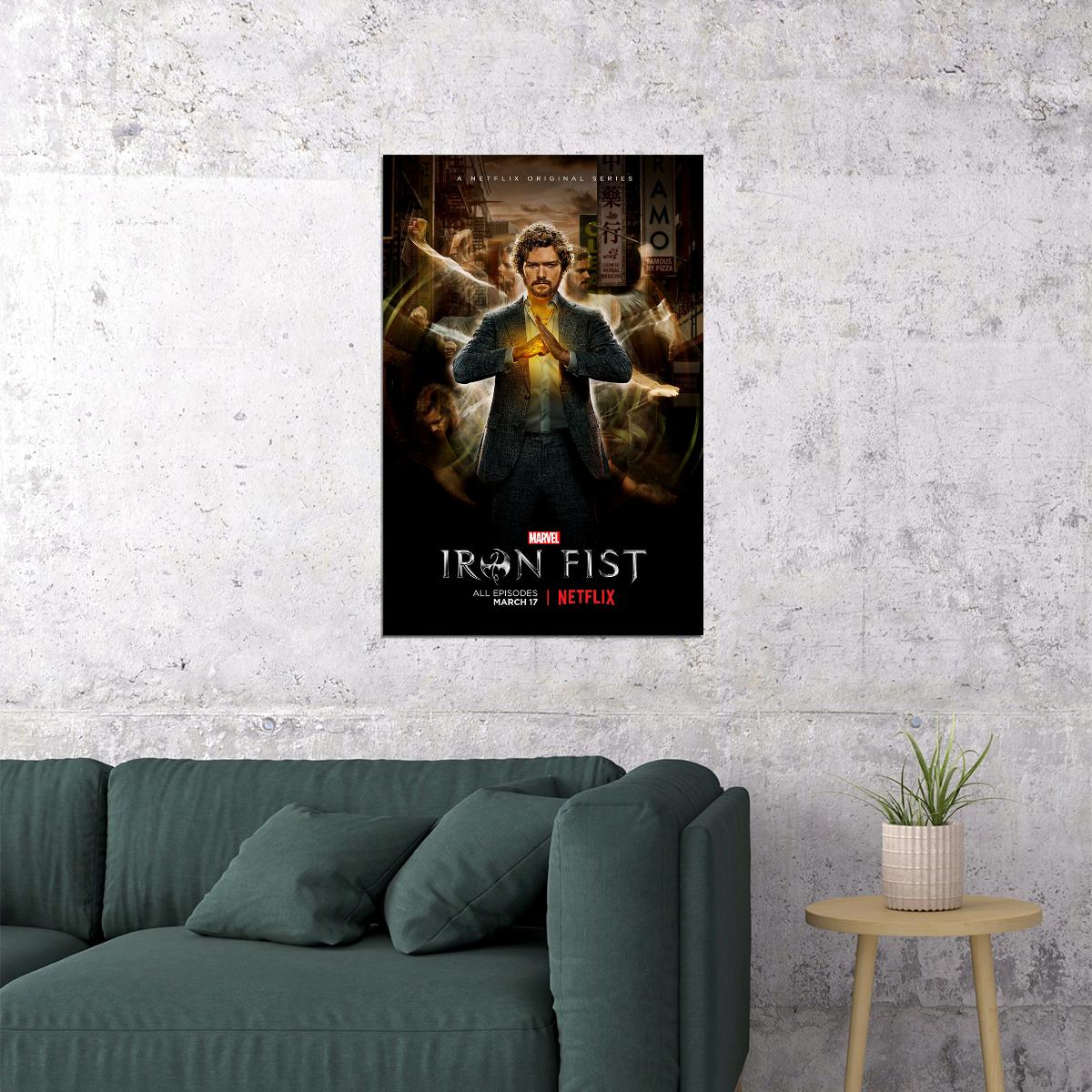 Iron Fist Movie Adventure Crime Action Poster Wall Art Print Home Wall Decor - xonomax