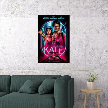 Kate Movie Crime Action Adventure Poster Wall Art Print Home Wall Decor - xonomax