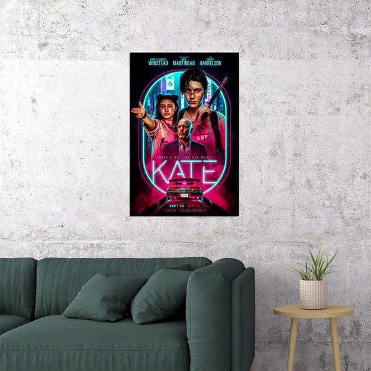 Kate Movie Crime Action Adventure Poster Wall Art Print Home Wall Decor - xonomax