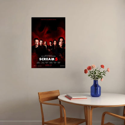 Scream 5 Movie Thriller Mystery Horror Action Poster Wall Art Print Home Wall Decor - xonomax