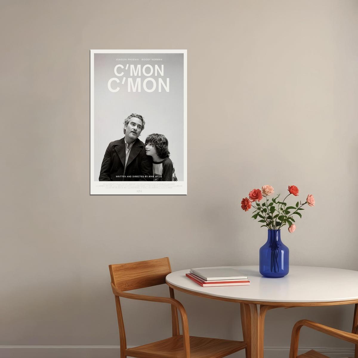 C'mon C'mon Movie Black White Drama Poster Wall Art Print Home Wall Decor - xonomax