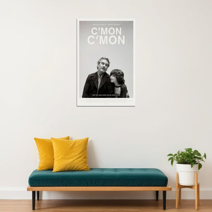 C'mon C'mon Movie Black White Drama Poster Wall Art Print Home Wall Decor - xonomax