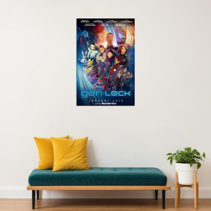 Gen Lock Movie Animation Adventure Action Poster Wall Art Print Home Wall Decor - xonomax