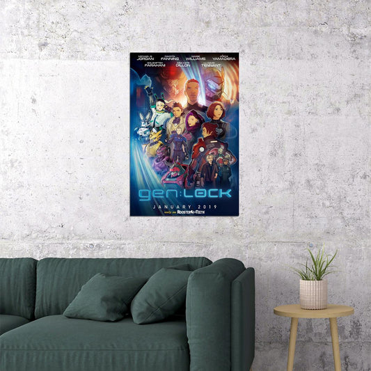 Gen Lock Movie Animation Adventure Action Poster Wall Art Print Home Wall Decor - xonomax