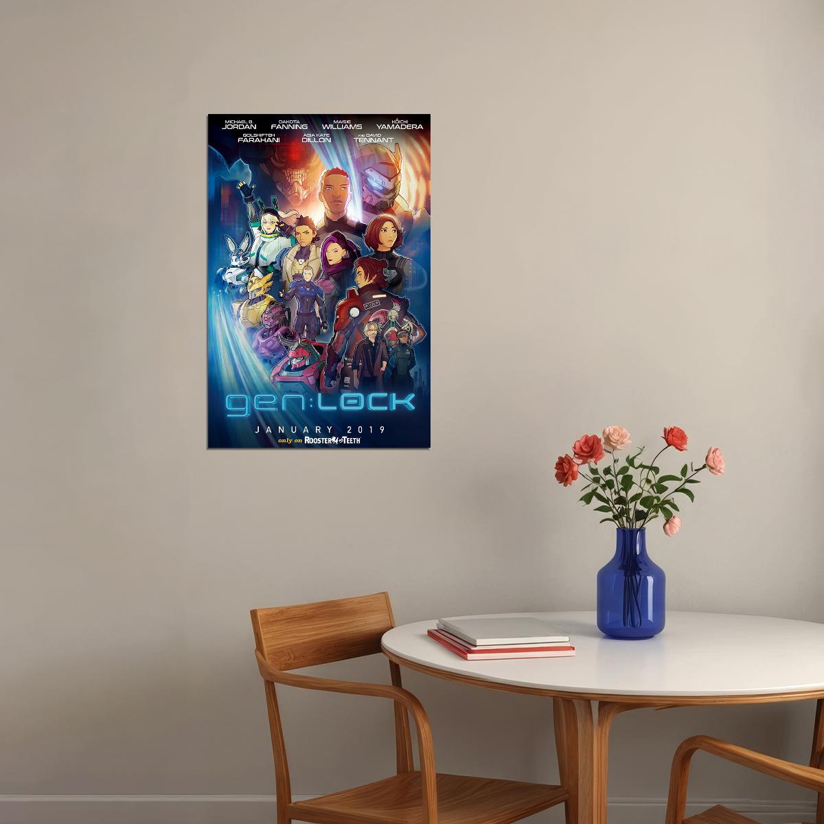 Gen Lock Movie Animation Adventure Action Poster Wall Art Print Home Wall Decor - xonomax