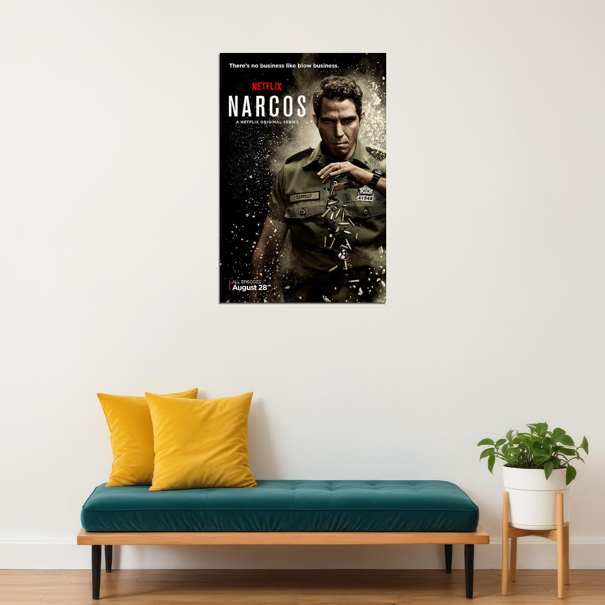 Narcos Mexico Movie Drama Action Crime Poster Wall Art Print Home Wall Decor - xonomax