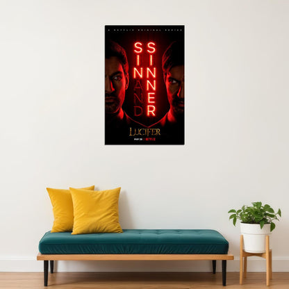 Lucifer Movie Fantasy Adventure Murderer Action Drama Poster Wall Art Print Home Wall Decor - xonomax