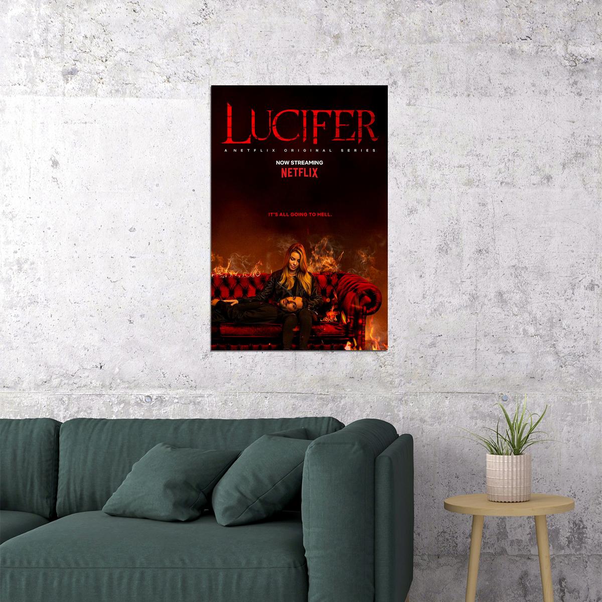 Lucifer Movie Murderer Action Drama Fantasy Poster Wall Art Print Home Wall Decor - xonomax