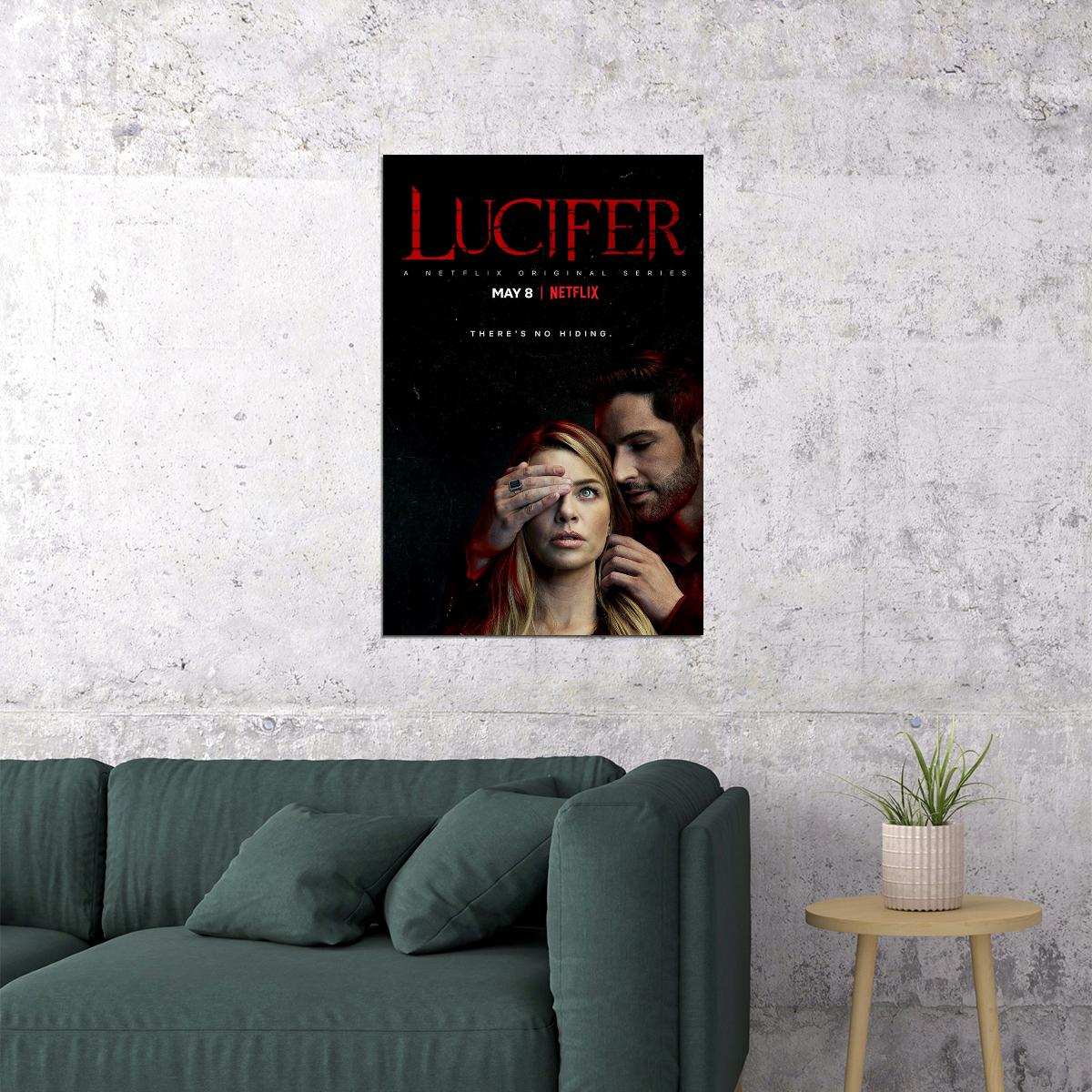 Lucifer Movie Crime Action Drama Fantasy Poster Wall Art Print Home Wall Decor - xonomax