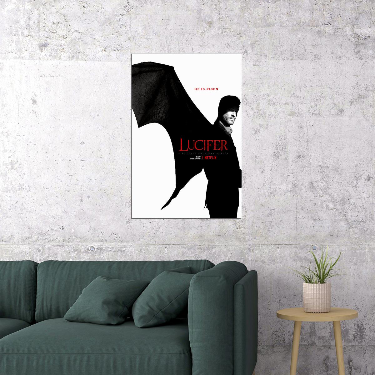 Lucifer Movie Drama Fantasy Action Crime Poster Wall Art Print Home Wall Decor - xonomax