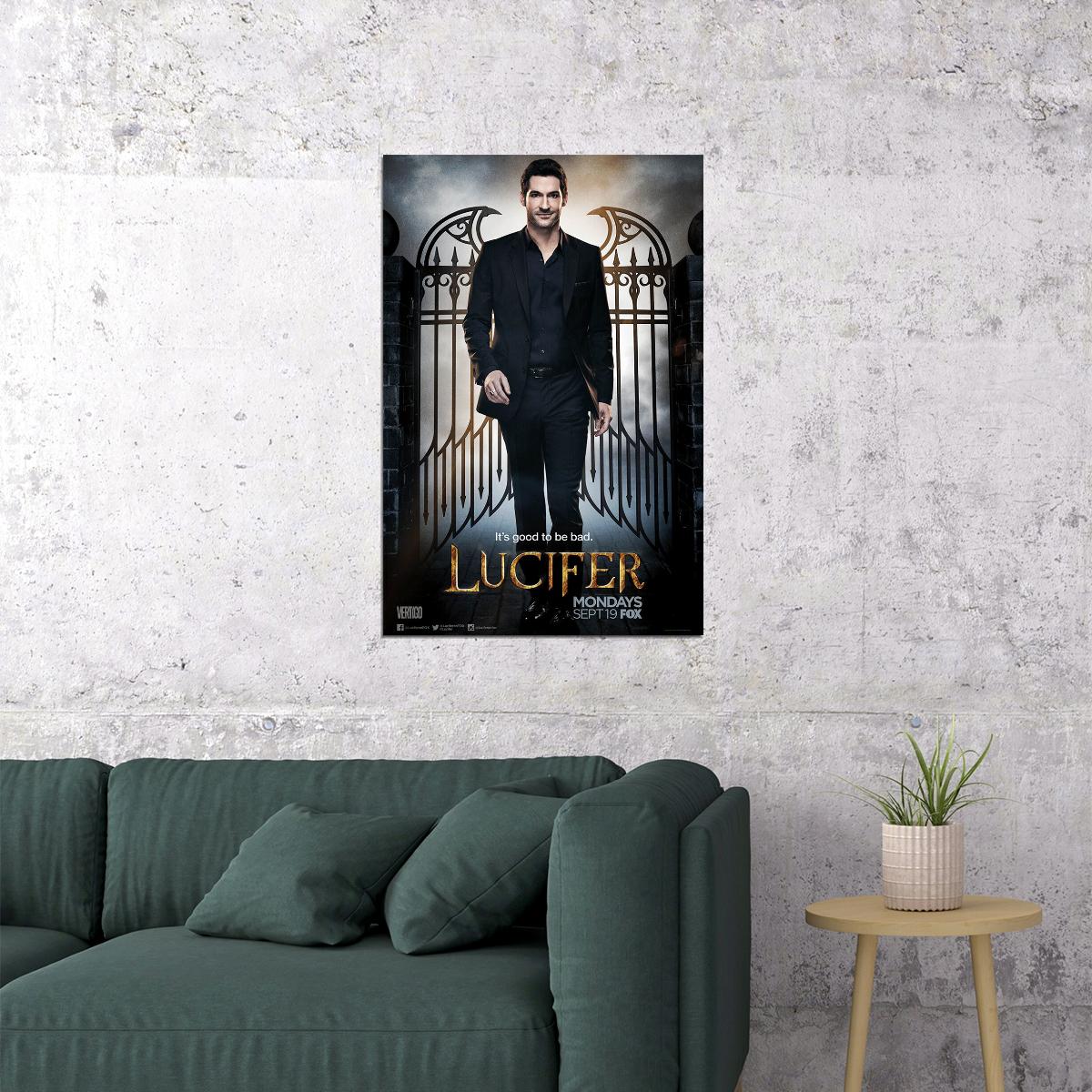 Lucifer Movie Crime Drama Fantasy Action Poster Wall Art Print Home Wall Decor - xonomax