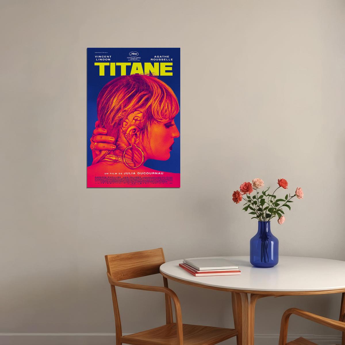 Titane Movie Drama Science Fiction Horror Poster Wall Art Print Home Wall Decor - xonomax