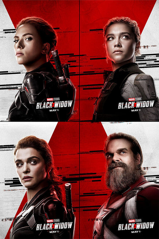 Black Widow Movie Superhero Action Adventure Poster Wall Art Print Home Wall Decor - xonomax