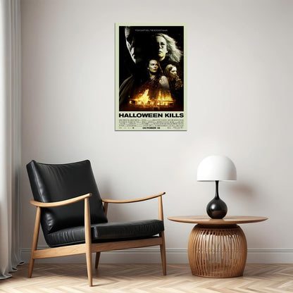Halloween Kills Movie Horror Thriller Action Poster Wall Art Print Home Wall Decor - xonomax