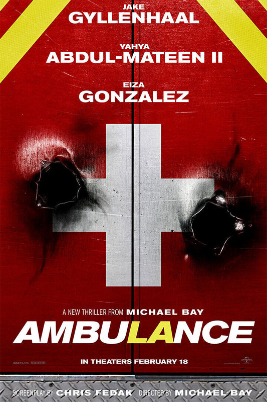 Ambulance Movie Action Crime Drama Poster Wall Art Print Home Wall Decor - xonomax