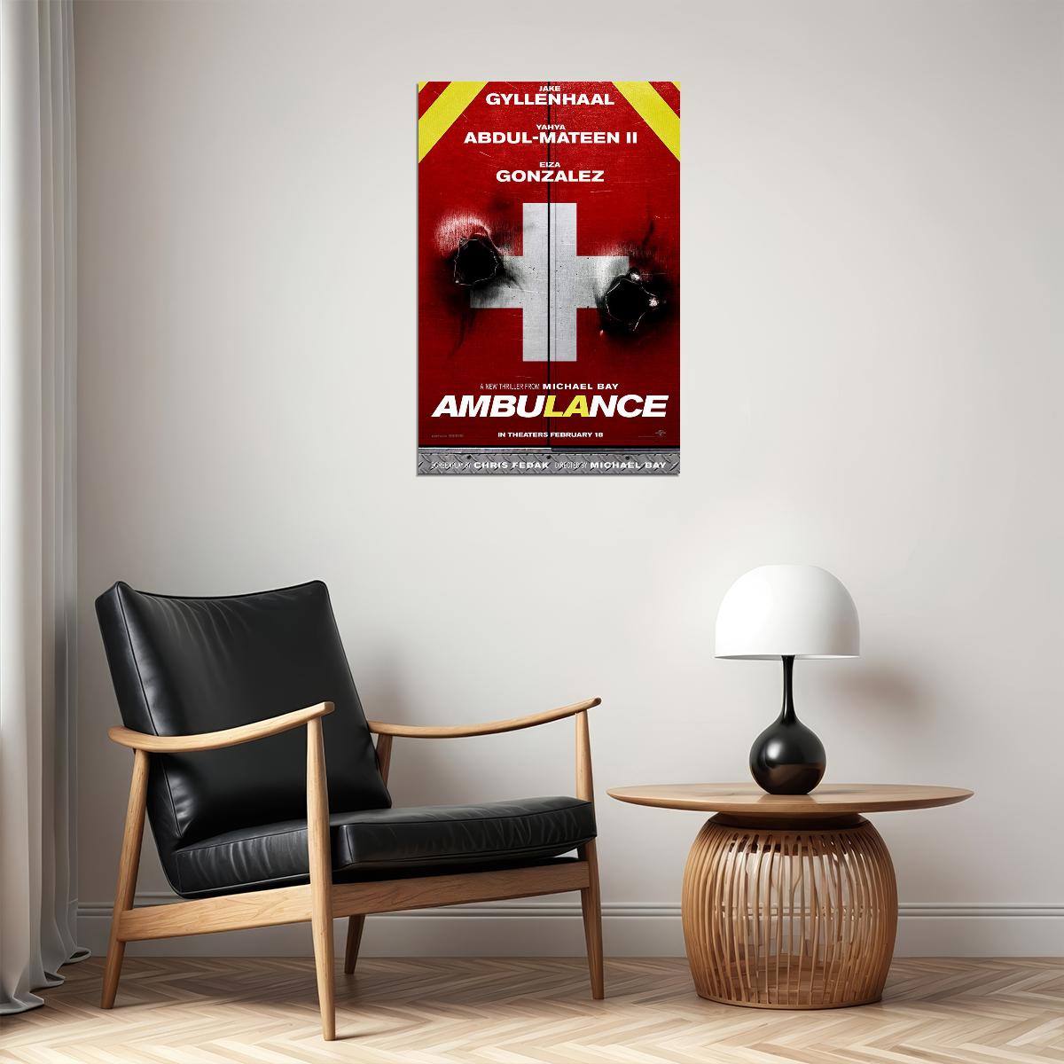 Ambulance Movie Action Crime Drama Poster Wall Art Print Home Wall Decor - xonomax