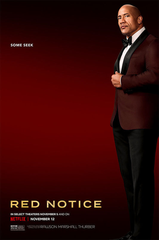 Red Notice Movie Action Adventure Thriller Poster Wall Art Print Home Wall Decor - xonomax