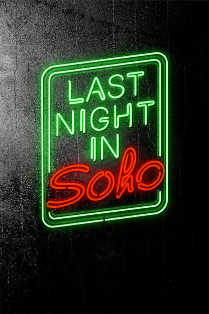 Last Night In Soho Movie Drama Horror Mystery Poster Wall Art Print Home Wall Decor - xonomax
