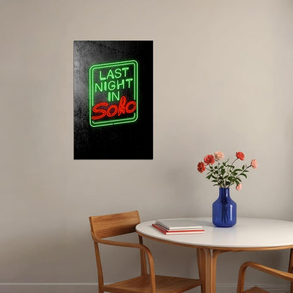 Last Night In Soho Movie Drama Horror Mystery Poster Wall Art Print Home Wall Decor - xonomax